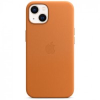 Накладка Leather Case Magsafe для iPhone 13 mini (Golden brown)